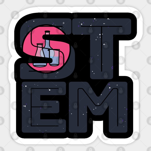 Science Technology Engineering Math STEM Typography Sticker by ellenhenryart